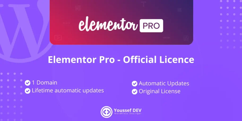 Elementor Pro - Official Licence